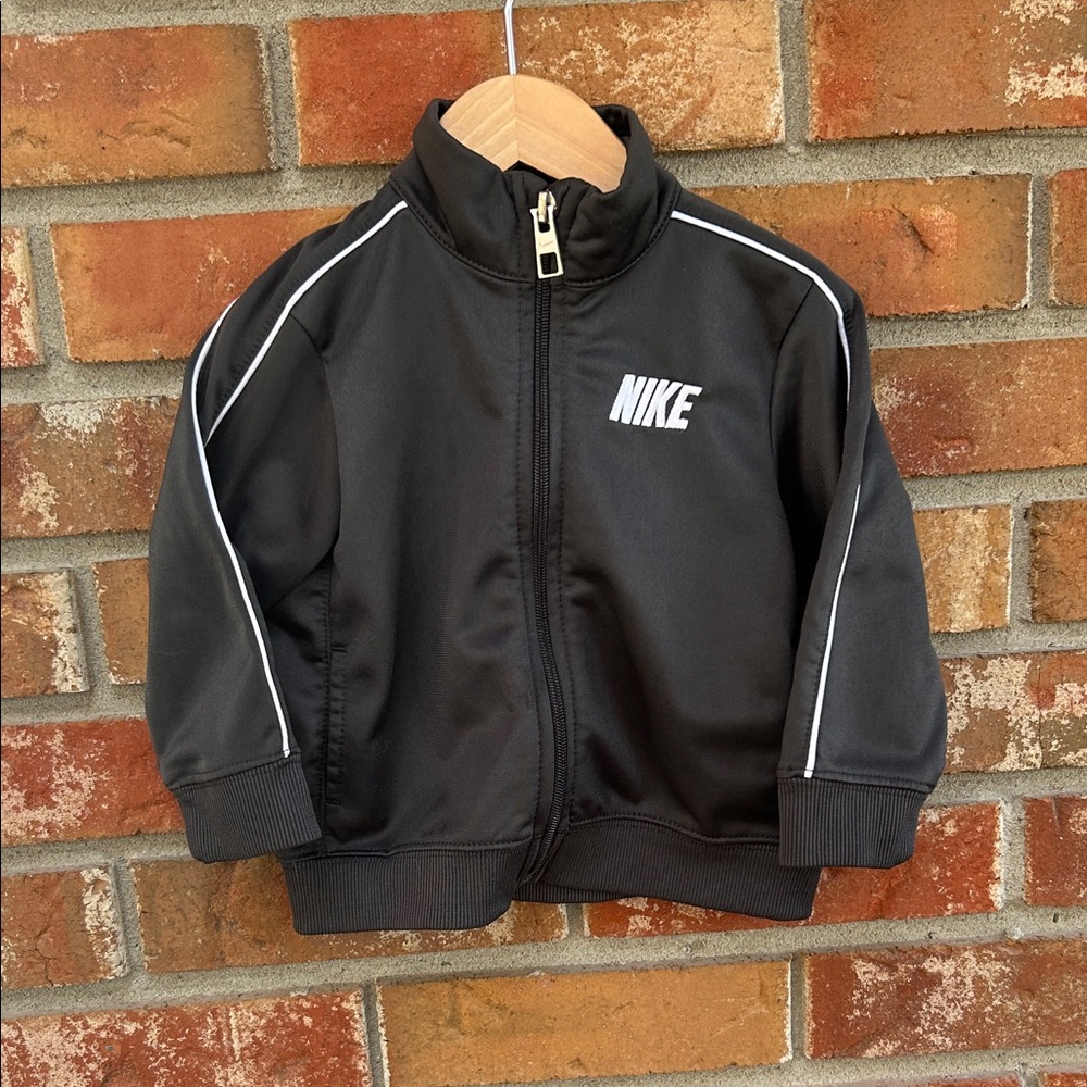 Nike Black Infant Track Jacket with White Trim (12m)